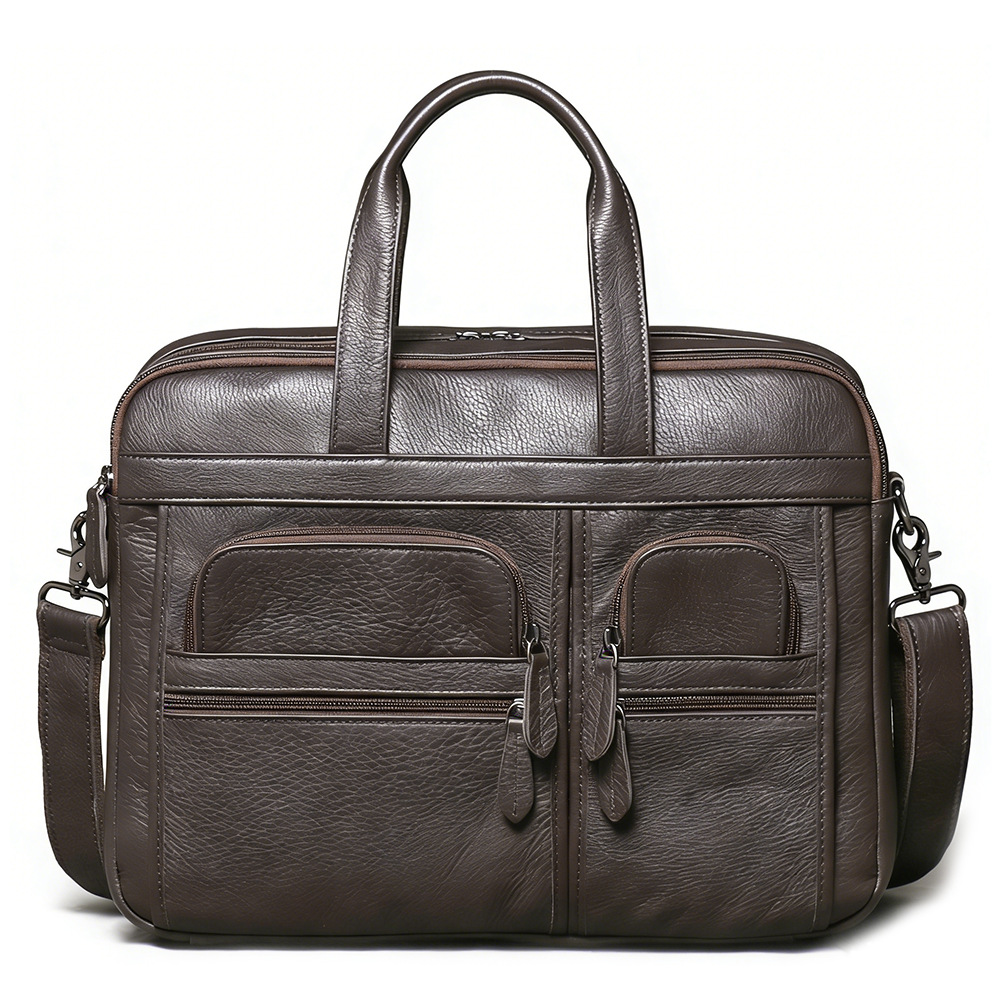 Leather Work Bag Mens - 남성용 천연 가죽 서류 가방, 비즈니스