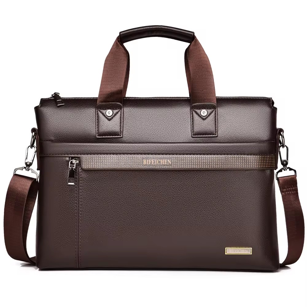 Leather Work Bag Mens - 2026 새로운 남성 서류 가방 고품질