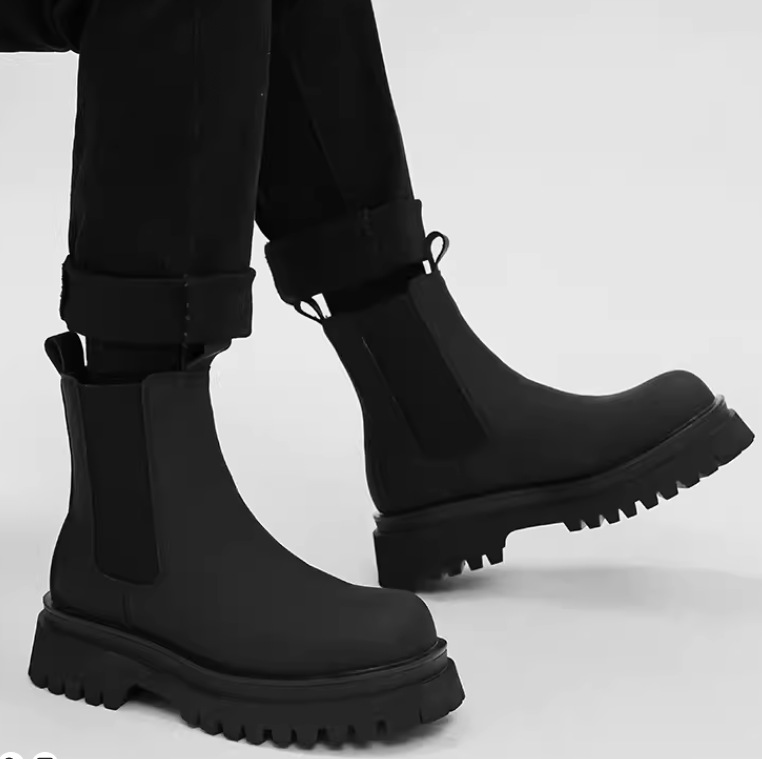 Leather Work Western - 남성 러그 부츠 클래식 잉글랜드 슈즈