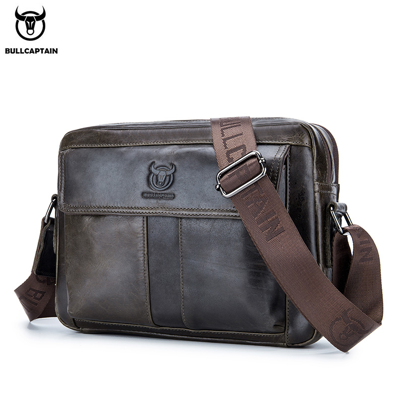Leather Work Bag Mens - BULLCAPTAIN 정품 가죽 남성용 크로스 바디