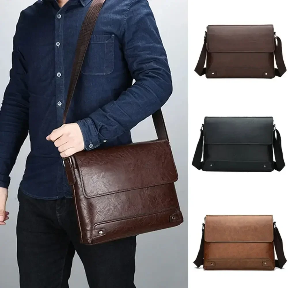 Leather Work Bag Mens - 남성용 서류 가방 PU 가죽 토트