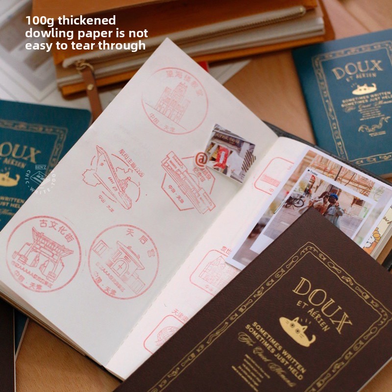 Fromthenon 여행자 노트 귀여운 고양이 가죽 커 - Leatherwork Books 리뷰 및 가격