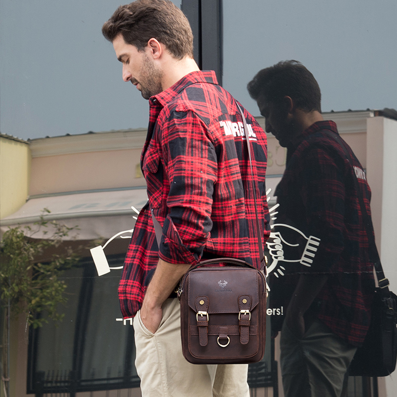 LAREET 남성용 정품 가죽 숄더백 캐주얼 크로스바디 - Leather Work Bag Mens 리뷰 및 가격