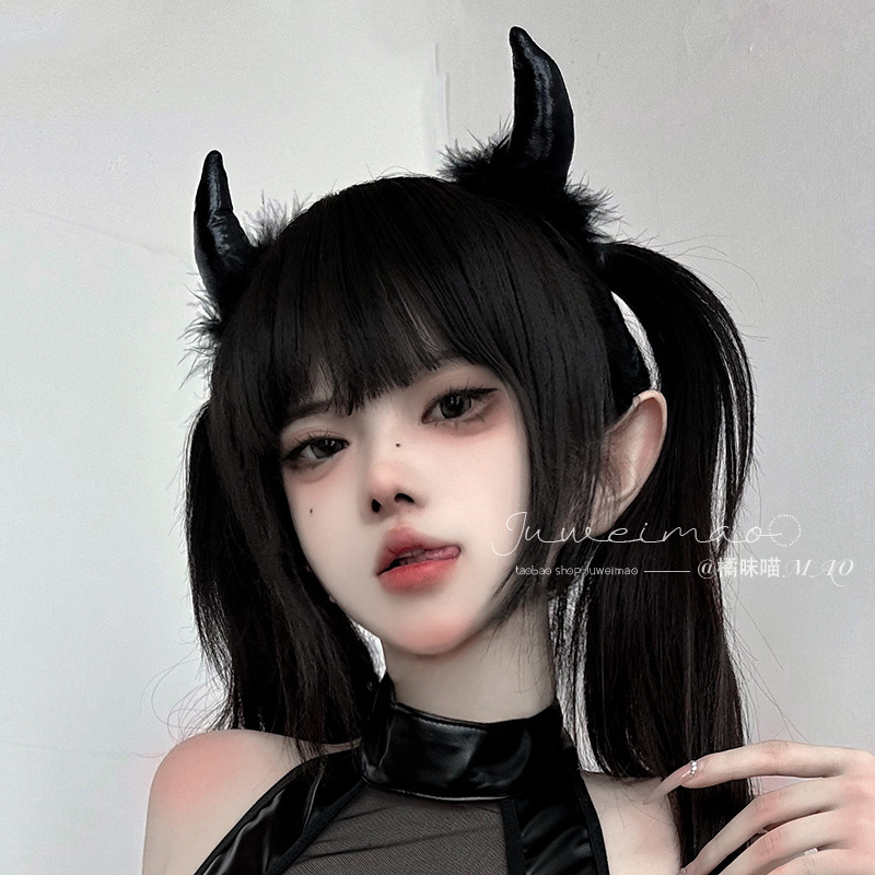 할로윈 작은 악마 코스프레 머리띠 블랙 레드 다크 스타 - Leatherwork Pony 리뷰 및 가격
