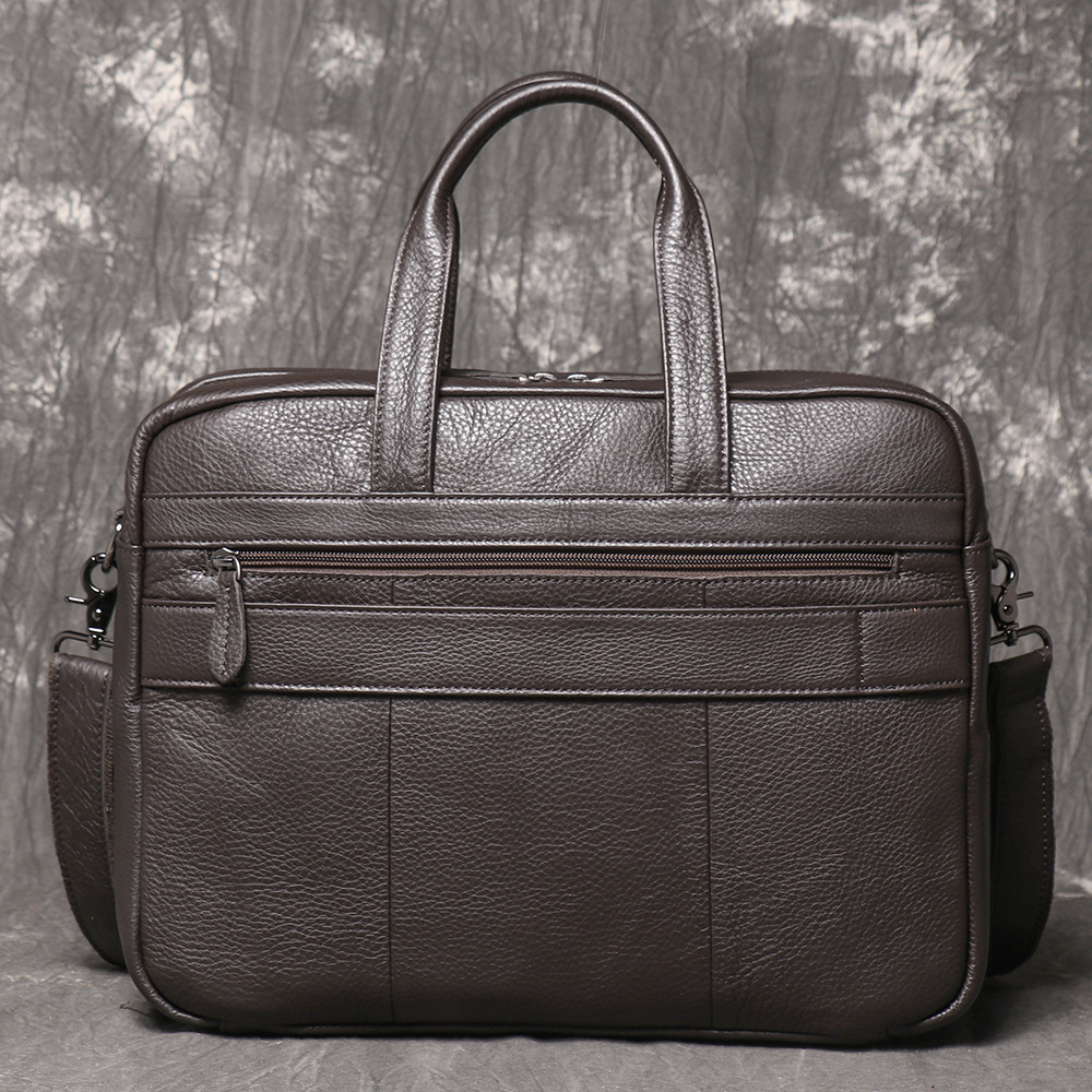 남성용 천연 가죽 서류 가방, 비즈니스 핸드백 노트북  - Leather Work Bag Mens 리뷰 및 가격