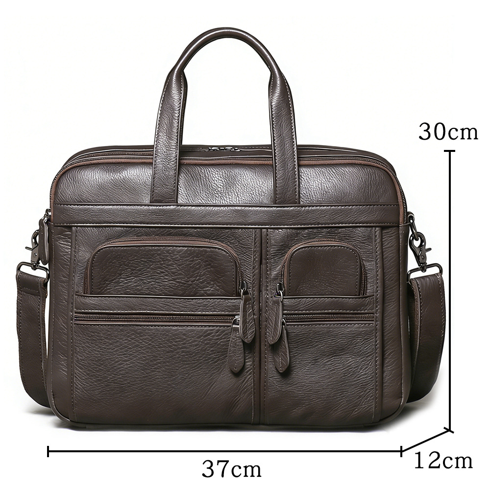 남성용 천연 가죽 서류 가방, 비즈니스 핸드백 노트북  - Leather Work Bag Mens 리뷰 및 가격