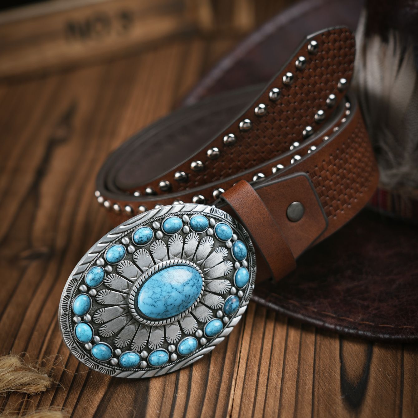 남녀공용 캐주얼 레트로 벨트 웨스턴 스타일! 금속 버클 - Leather Work Western 리뷰 및 가격