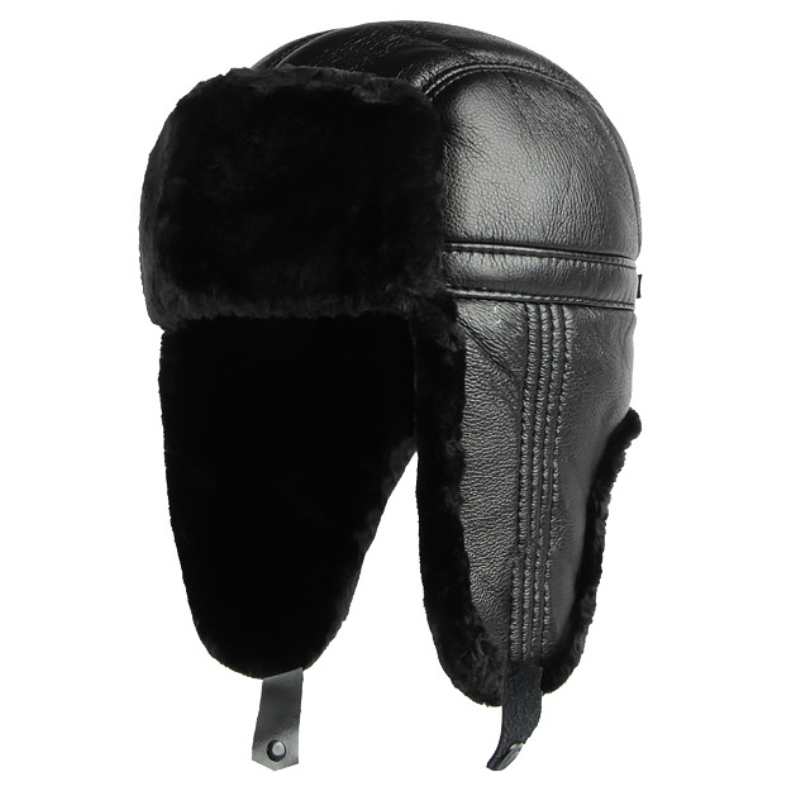 남성용 PU 가죽 러시아 모자, 두꺼운 방풍 겨울 모자 - Leather Work Hat 리뷰 및 가격