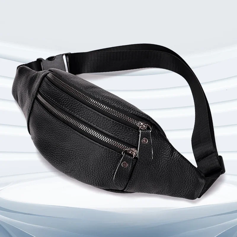 정품 가죽 남성용 허리 가방 다기능 가슴 가방 크로스바 - Leather Work Bag Mens 리뷰 및 가격