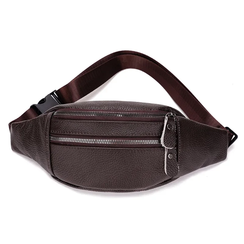 정품 가죽 남성용 허리 가방 다기능 가슴 가방 크로스바 - Leather Work Bag Mens 리뷰 및 가격
