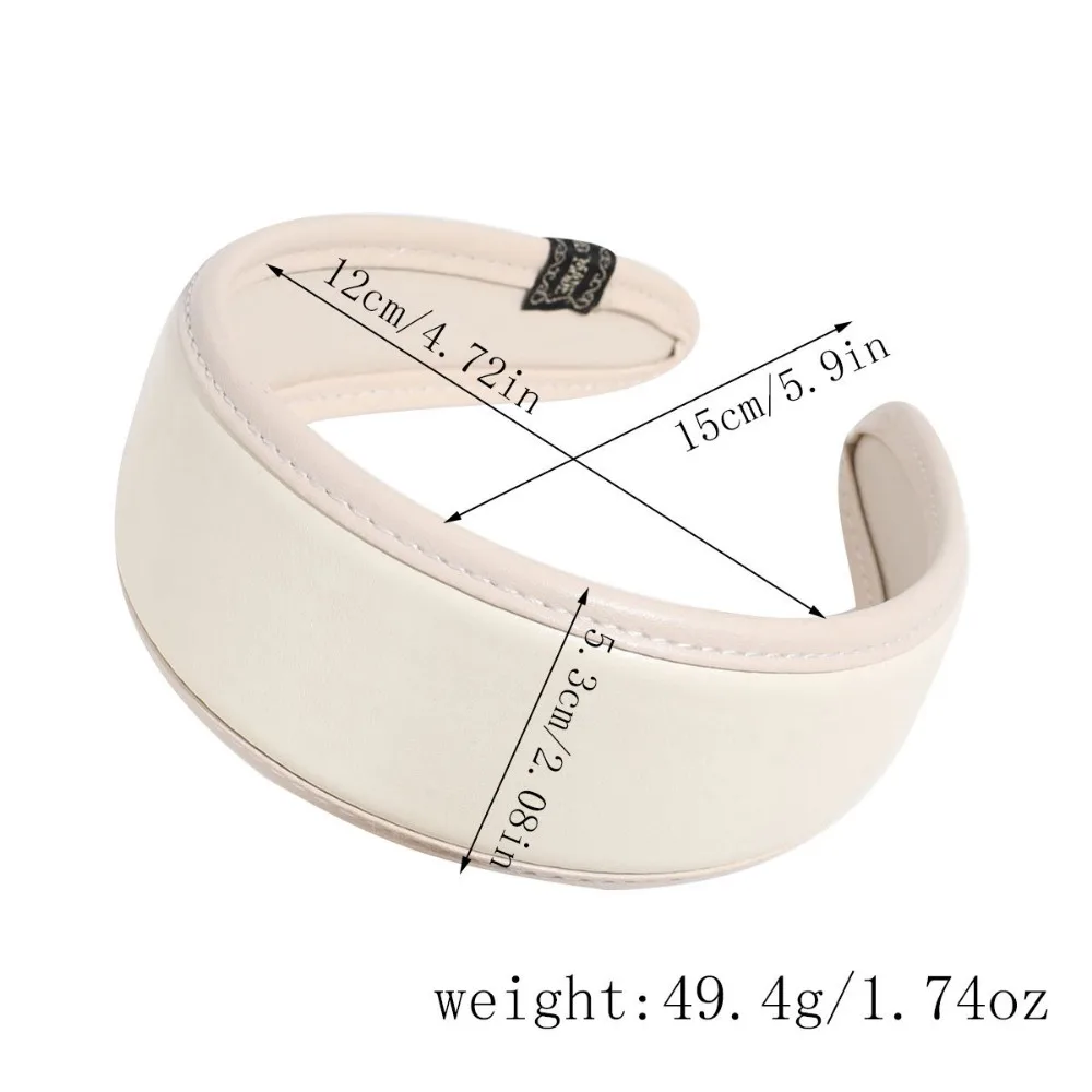 새로운 2025 레트로 PU 가죽 Hairbands 넓 - Leatherwork Pony 리뷰 및 가격
