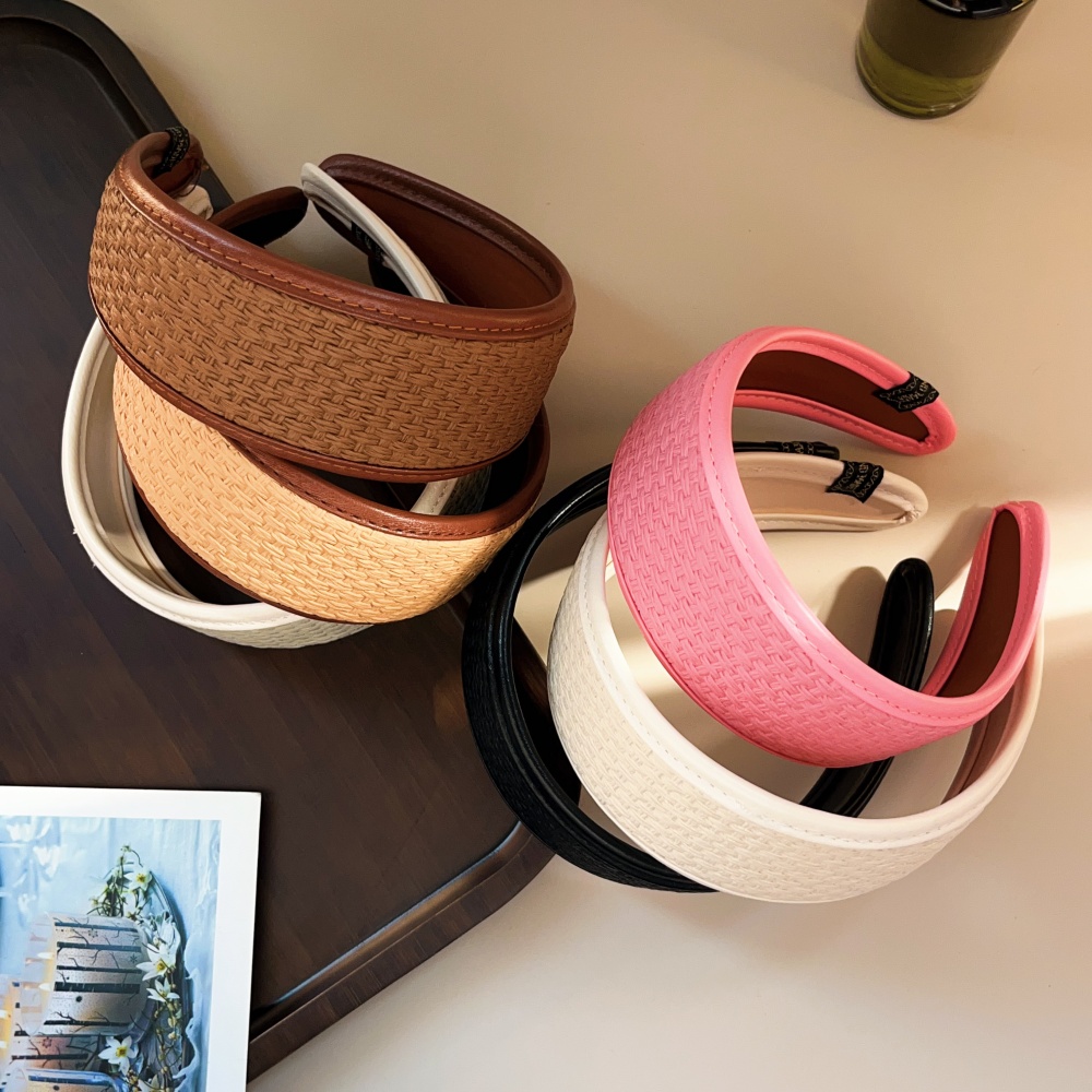 새로운 2025 레트로 PU 가죽 Hairbands 넓 - Leatherwork Pony 리뷰 및 가격