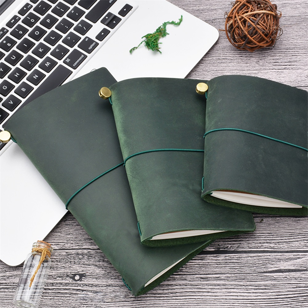 정품 가죽 여행자 노트 DIY 저널 8 색 레트로 일기 - Leatherwork Books 리뷰 및 가격