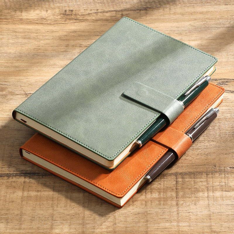A5 비즈니스 노트북 색상 변화 PU 가죽 저널(자석  - Leatherwork Books 리뷰 및 가격