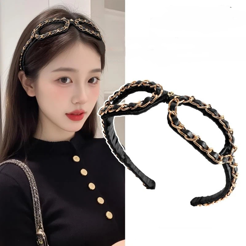 여성용 우아한 파티 데일리 헤어 액세서리 빈티지 체인  - Leatherwork Pony 리뷰 및 가격