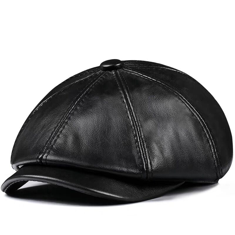 봄 새로운 정품 가죽 모자 모자 소 가죽 베레모 따뜻한 - Leather Work Hat 리뷰 및 가격