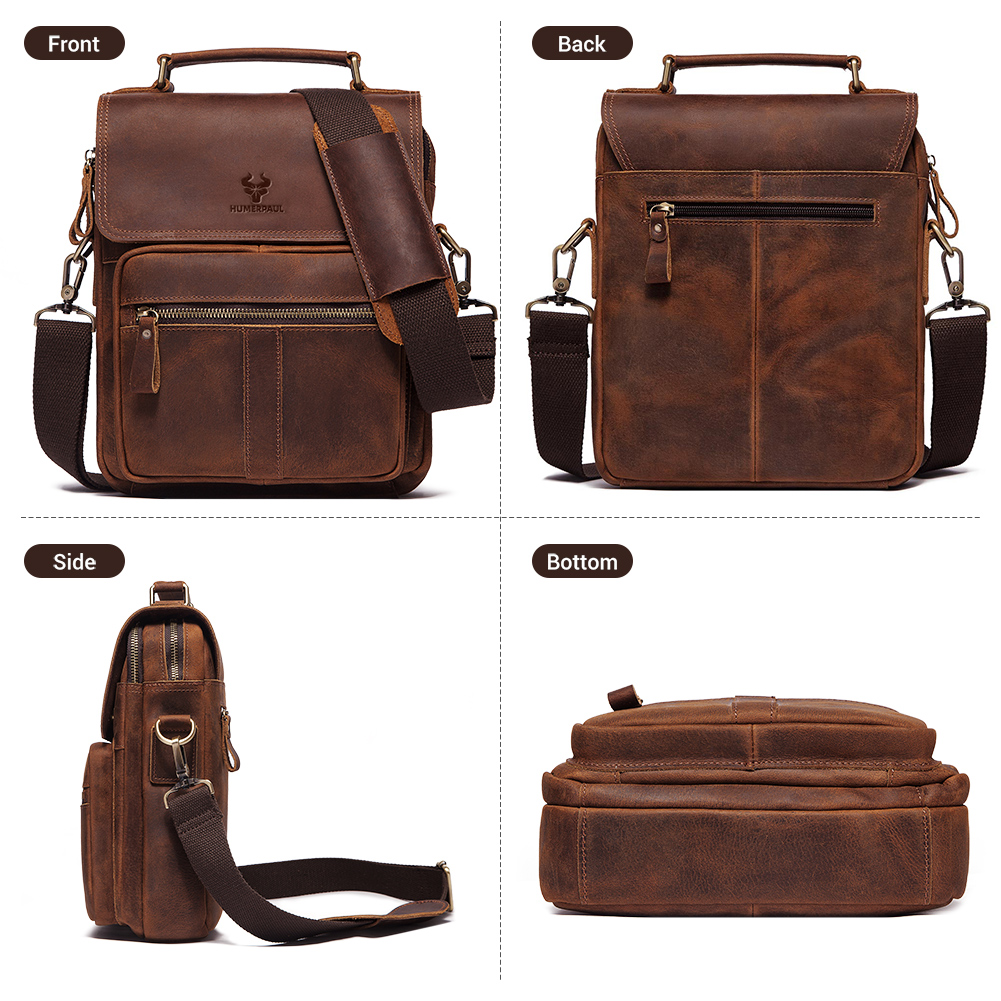 HUMERPAUL 정품 가죽 남성용 숄더 백 럭셔리 작 - Leather Work Bag Mens 리뷰 및 가격