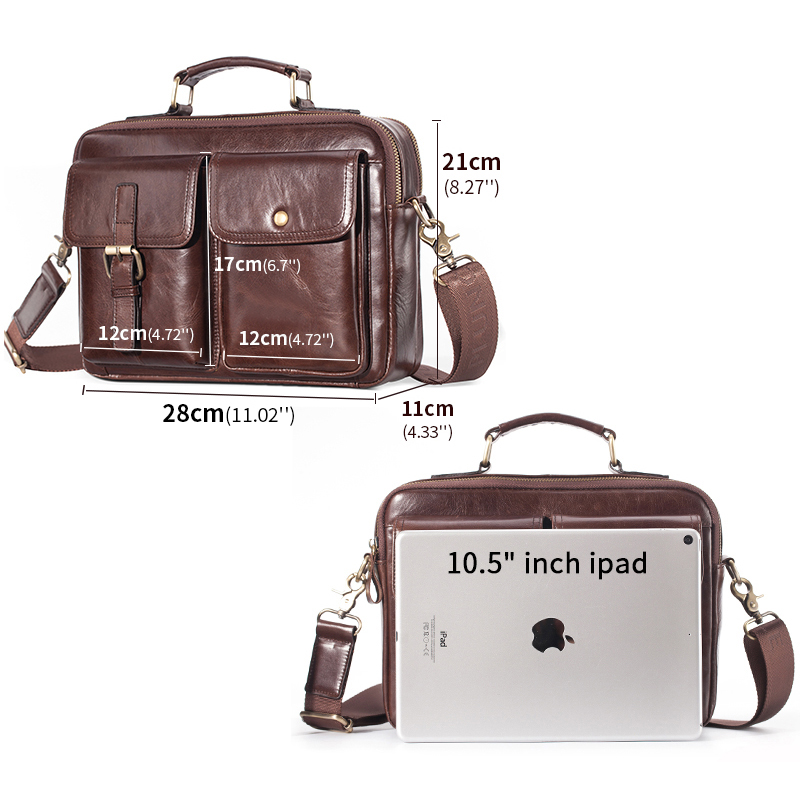 브랜드 새 쇠가죽 채찍으로 치다 가죽 메신저 가방 남자 - Leather Work Bag Mens 리뷰 및 가격