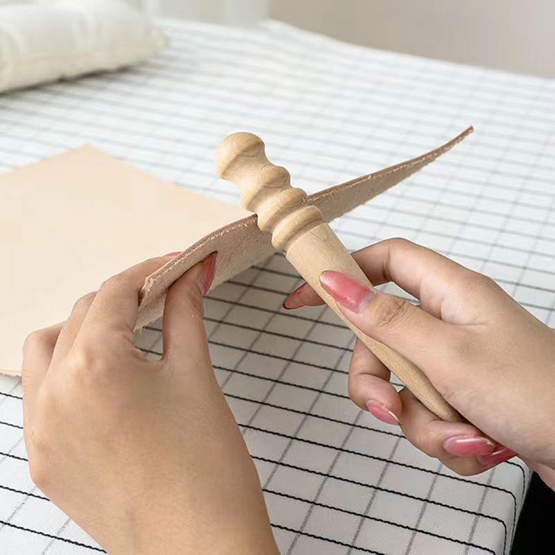 1PC 목재 가죽 솔리드 원목 라운드 버니싱 엣지 (광 - Leatherwork Beginner 리뷰 및 가격