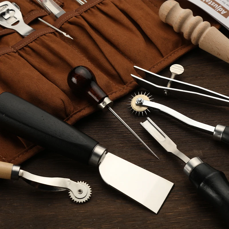KRABALL 전문 가죽 공예 도구 키트 손 바느질 수 - Leatherwork Beginner 리뷰 및 가격